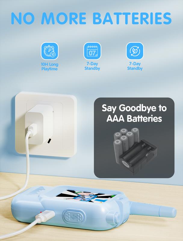 Kids Video Walkie Talkies – 2 Pack