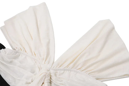 TARUXY Lace Folds Dress