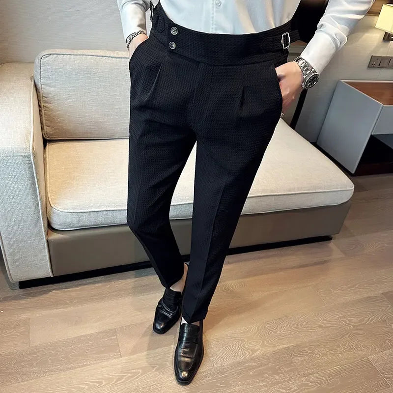 BAGNA® Men´s High Waist Formal Pants