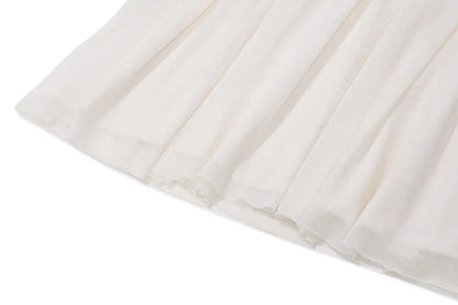 TARUXY Lace Folds Dress